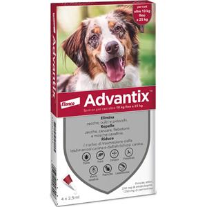 BAYER Advantix Spot-on per cani OLTRE 25 KG fino a 40 kg 4 PIPETTE
