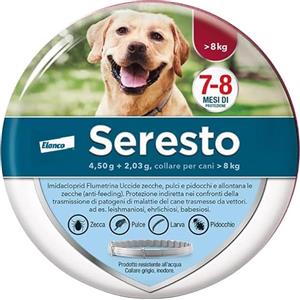 ELANCO Seresto Collare per cani oltre 8kg - IN SCATOLA INTEGRA, ORIGINALE ELANCO
