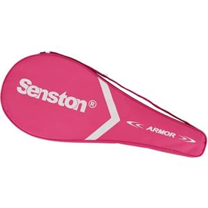 Senston Tennis Racket Case per Racchetta Singola con Tracolla Regolabile, Nero