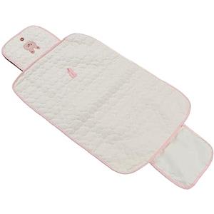 Spacnana Fasciatoio portatile per bambini, tappetino da viaggio pieghevole impermeabile, in cotone, perfetto per i viaggi (coniglio)