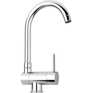 Paffoni Miscelatore lavello cucina Stick con canna reclinabile in ottone cromo di Paffoni