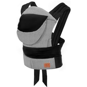 kk Kinderkraft ADOREE Marsupio neonati ergonomico, Porta bebè da 3 Mesi, Ventrale e Dorsale, Regolabile, Grigio
