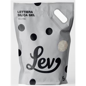 Lev Lettiera Silica Gel Neutra 5 Litri - Assorbimento Rapido e Controllo Odori Superiore
