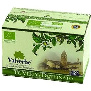 VALVERBE Tè verde Deteinato 20 filtri 30g