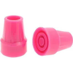 Lifeswonderful 2x Piedini per Bastone o Stampella in Gomma Rosa - 19mm e 22mm - di Lifeswonderful (22mm)
