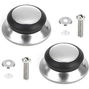CAISYE 2 Pezzi Coperchio Universale Pomello Pentola Pomelli per Coperchi Pentole Ricambi Coperchi Coperchio A Pressione Lagostina Manico con Viti, per Cucina Manopole Coperchio