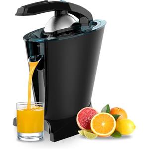 Cecotec Spremiagrumi elettrico a braccio EssentialVita Hyden 600. 600 W, Filtro in acciaio inossidabile, 2 Coni rimovibili, Leva di pressione, Sistema antigoccia, Lavabile in lavastoviglie