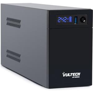 VulTech UPS1400VA-LFP Gruppo di continuità UPS Serie LFP al litio potenza 1400VA 700Watt con batterie litio Garanzia 2 anni, protezione Blackout, sbalzi di tensione per Pc, videosorveglianza, AVR