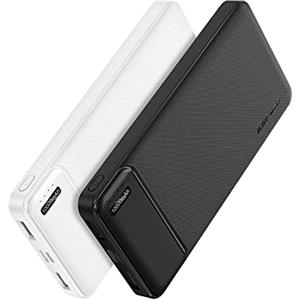 AsperX 2-Pezzi Power Bank Ricarica Rapida, Powerbank 10000mAh USB C Output, Caricatore Portatile Porta per iPhone 15 14 13 12 Pro Max, Samsung Galaxy S Serie, Galaxy A15, Google e Gilet Riscaldato