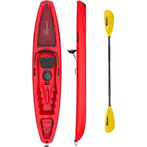 ROMARK Kayak - Canoa da 268 cm - 1 gavone + 1 pagaia + 1 seggiolino + 1 ruotino mare sport lago (BLU)