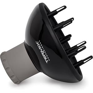 Termix Diffusore Professionale Nero Universale Regolabile per Asciugacapelli con Collare Adattabile