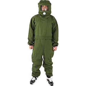 Zhat Tuta per sabbiatrice, abbigliamento per sabbiatura verde militare anti polvere anti spruzzi per ghisa