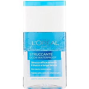 L'Oréal Paris Struccante Occhi Waterproof, Strucca Efficacemente il Trucco a Lunga Tenuta, No Residui Grassi, 125 ml
