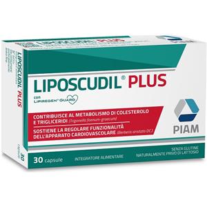 PIAM FARMACEUTICI SpA LIPOSCUDIL PLUS 30 CAPSULE SENZA GLUTINE NATURALMENTE PRIVO DI LATTOSIO
