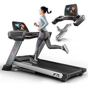 Sportstech F75 Elettrico Tapis Roulant Pieghevole, Tapis Roulant Professionale per Palestre Domestiche, a Basso Rumore Tapirulan Pieghevole con Pannello a Sfioramento LCD e 12 Programmi Preimpostati