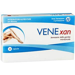 Aqua Viva VENEXAN - Integratore con Diosmina, Centella, Meliloto e Ippocastano per il Microcircolo - 30 Compresse