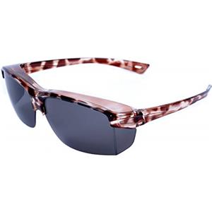 Rapid Eyewear 'Vogue' sovraocchiali da sole polarizzati per donna: Tartaruga. Sopra occhiali che si adattano a occhiali larghi fino a 140mm. Per la guida, la ciclismo eccetera. Protezione uv400