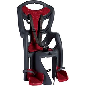 Seelwerk b bellelli Cicli Bonin_CSS289, SEGGIOLINO POSTERIORE PER BICI PEPE CON AGGANCIO AL TELAIO GREY, Peso massimo: 22kg