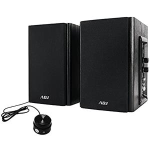 adj Pro-Sound Edu Set di Altoparlanti 2.0 in Legno, Speaker Casse Stereo con Potenza 30W (RMS), Controllo Volume Laterale, Ingresso Audio Jack da 3,5mm per PC, Tablet, Mac