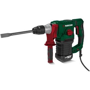 FITNMORE Parkside® - Martello perforatore e scalpello PBH 1550 B2, 5 J, 1550 W, con set di punte e scalpello, SDS-Plus