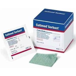 ESSITY Cutimed Sorbact Medicazione Assorbente 7x9 cm - 5 Pezzi, Rimuove Batteri da Ferite Infette