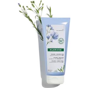 Klorane Balsamo al Lino Bio 200ml - Districa e Volumizza i Capelli Sottili con Ingredienti Naturali