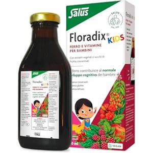 Salus Floradix - Integratore Alimentare con Ferro e Vitamine per ridurre la stanchezza e la fatica - 250ml