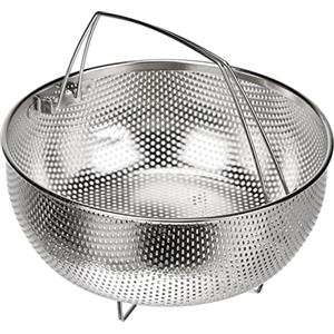 BRA- Cestino multiuso, acciaio Inox Moderno 22x22x10 cm, Acciaio