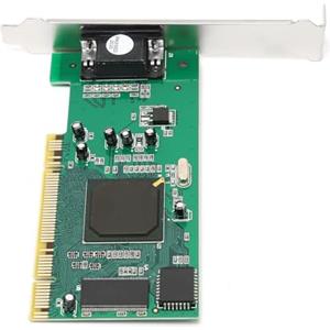 Mrisata Scheda Grafica Pci Express Scheda Grafica Desktop Scheda Grafica Pci Express Pcb Video per Ati Rage Xl 8mb Sdram Vga Scheda Verde per Desktop