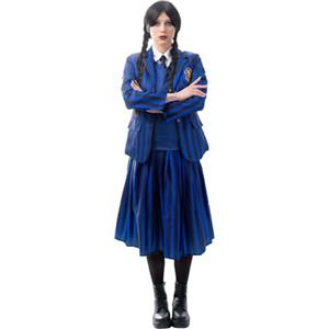 Zoelibat Zölibat - Costume per bambini Wednesday, travestimento per carnevale e Halloween, costume per bambini