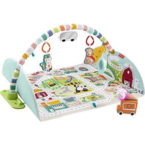 Fisher-Price, Palestrina Gigante della Città 2 in 1, con Musica, Luci e 7 Giochini, Giocattolo per Neonati 0+ Mesi, GRV42, Imballaggio Sostenibile