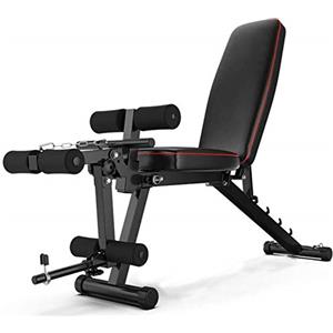 GJXJY Panca Pieghevole Palestra Leg Extension Leg Curl, Panca Reclinabile Palestra Professionale, Multifunzione Panca per Pesi Addominali, Massimo 440 Lb