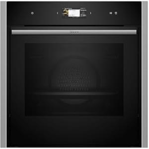 NEFF B64FT33N0 - Forno a vapore da incasso N90, 60 x 60 cm, Slide&Hide, display TFT Full Touch, termometro per arrosti, Soft Open & Close, colore: Nero