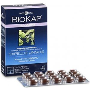 Biokap Integratore Donna - Anti Caduta Capelli e Unghie Fragili con Miglio, Zinco e Selenio - 60 Capsule