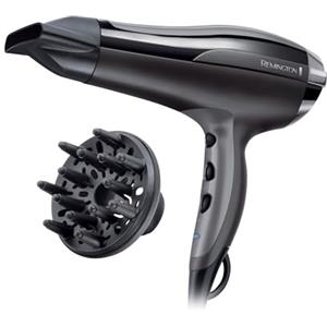 Remington Asciugacapelli 2400W - Leggero e Potente - Con Ioni per capelli meno crespi, 3 livelli di riscaldamento e 2 di ventola separati, Funzione di raffreddamento, Diffusore, Pro-Air Turbo D5220