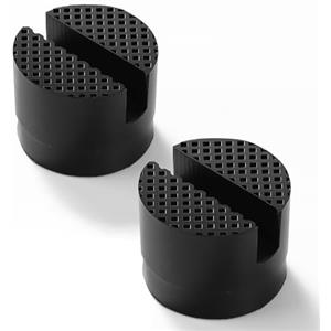 Lyeteung 2 Pezzi Auto Universale Tampone di Gomma 50mm, Jack Pad Con Scanalatura, Car Jack Pad, Cuscinetto per Martinetto, per Cric Idraulici Ponte Sollevatore Auto
