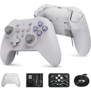 Gulikit KK3 MAX Controller Bluetooth, Motore a Vibrazione Maglev con Luce RGB, Joystick e Trigger a Riverbero, Risposta in Frequenza 1000Hz, 4 Pulsanti Posteriori per PC/Switch/Steam/Android/iOS/MacOS