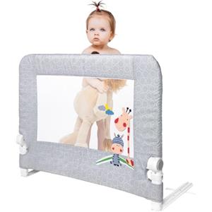 Interbaby Barriera di sicurezza per bambini Letto ribaltabile 90 cm | Barriera per letti per bambini dai 18 mesi ai 5 anni | Sponda per letto bambino facile da installare, sicura | Giraffa