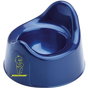 INDIGOS UG - Vasino 003 con nome/testo desiderato in diversi colori per ragazzi e ragazze - blu