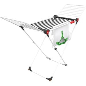 Vileda Vildeda Soft Care - Stendibiancheria pieghevole per indumenti che evitano le rughe, ideale per interni ed esterni, supporto per asciugatrice, facile da maneggiare e trasportare