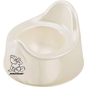 INDIGOS UG - Vasino/vasino 067 con nome/testo desiderato in diversi colori per ragazzi e ragazze - crema