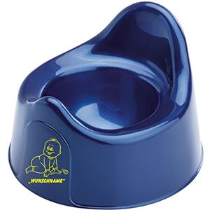 Indigos UG - Baby pentola/pot/vasino 075 con richiesta nome/testo a scelta in diversi colori per ragazzi e ragazze