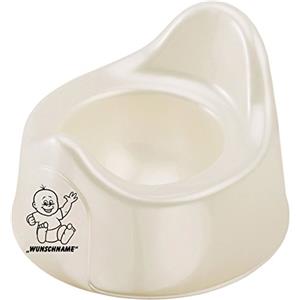 INDIGOS UG - Vasino/vasino 073 con nome/testo desiderato in diversi colori per ragazzi e ragazze - crema