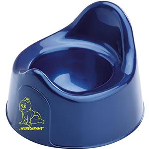 INDIGOS UG - Vasino 014 con nome/testo desiderato in diversi colori per ragazzi e ragazze - blu