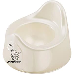 INDIGOS UG - Vasino/vasino 019 con nome/testo desiderato in diversi colori per ragazzi e ragazze - crema