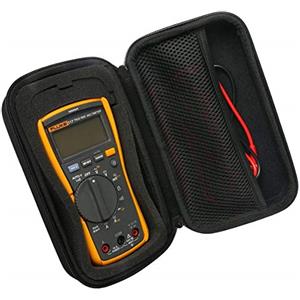 Khanka Eva Borsa Custodia Caso Scatola Case per Multimetro Digitale Elettrico Trms 6000/BM235 DM01 M/Fluke 115/101/116/117/113/114/F15B +/F17B +/F18B tester digitale e più(solo scatola)