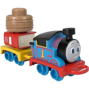 Thomas & Friends - Il mio Primo Thomas, personaggio della serie trenino a spinta con carico impilabile, include 1 vagone merci e 2 pezzi di carico, giocattolo per bambini, 1+ anni, HXP52