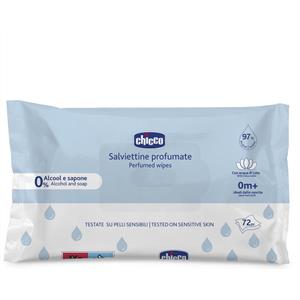 Chicco Salviettine Profumate 72 Pezzi - Delicate e Senza Alcool per la Pelle dei Bambini