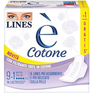 LINES E' Cotone con Ali, 10 pezzi