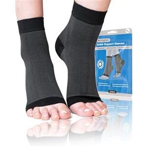 aZengear Manicotti di supporto per caviglia (2 paia) per uomini e donne - Calzini per fascite plantare, Sollievo rapido dal dolore ai piedi, Tutore per tallone ad arco per tendine d'Achille (XXL)